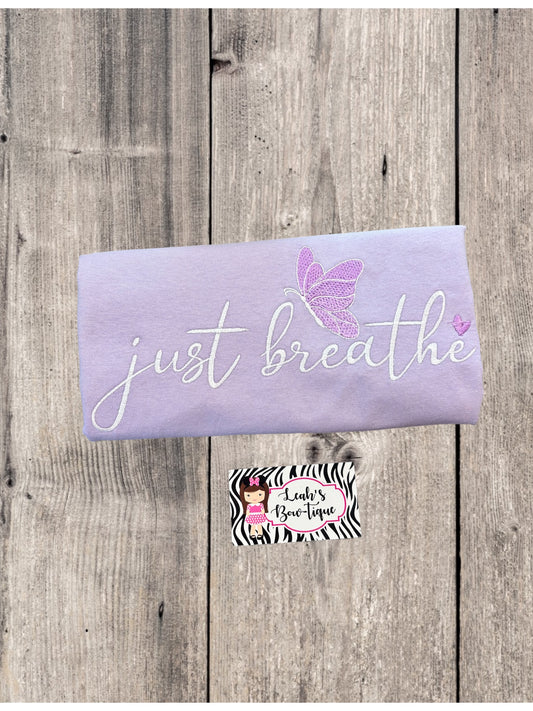 Just Breathe Tee,Motivational Tee