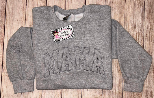 Gray MAMA Crewneck sweatshirt